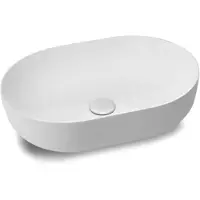 EH Design Wastafel Sacile Thin Edge 500x350x135 mm Solid Surface Mat Wit