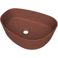 Arcqua Rocker Opbouw Waskom Organisch R 50x37 Mat Terracotta