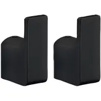 Sapho Handdoekhaak 2PCS Pirenei 2x5.3 cm Mat Zwart
