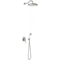 Tres Regendoucheset clasic mengkraan incl. Handdouche rvs