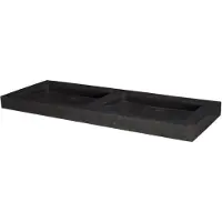 Forzalaqua Wastafel oslo hardsteen gezoet zonder kraangat 140,5x51,5x9,5 cm