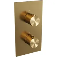 Brauer Gold Edition 3-weg inbouwthermostaat met in- en afbouwdelen goud geborsteld PVD