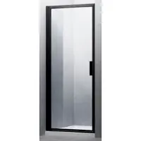 Boss & Wessing Bws nisdeur recta 70x200 cm 8 mm nano glas mat zwart profiel