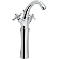 Sapho Antea Hoge wastafelkraan met klikwaste (h) 30cm, chroom