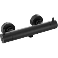 Van Marcke Go Thermostatische Douchekraan Cocoon - Zwart - 15 Cm