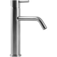 Sapho Wastafelmengkraan minimal 1-hendel gebogen hoog 33.8 cm rvs