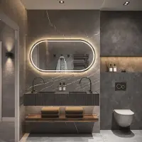 HiPP Spiegel design phantom 005 met verlichting incl. Spiegelverwarming