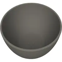 Arcqua Waskom Prince Opbouw 38x14 cm Rond Mat Quartz Grijs