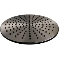 Brauer Gunmetal Edition hoofddouche 30cm gunmetal geborsteld PVD