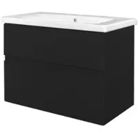 Best design Badkamermeubel Quick Greeploze 65 cm Mat Zwart