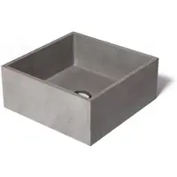 Urbi et Orbi Opzet Wastafel Immissio Beton 39x39x16 cm Ivoor