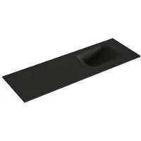 Mondiaz LEX Urban solid surface inleg wastafel voor toiletmeubel 90cm. Positie wasbak rechts