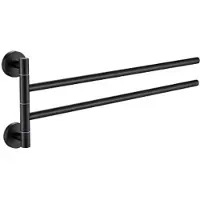 Plieger Vigo handdoekhouder 2 armig 45cm mat zwart