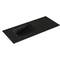 Mondiaz LEX Urban solid surface inleg wastafel voor toiletmeubel 70cm. Positie wasbak links