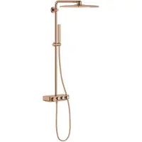 GROHE Regendoucheset euphoria smartcontrol system cube 31 cm met glijstang en handdouche warm sunset geborsteld