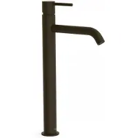 Tres Wastafelmengkraan study exclusive 38,5 cm 1-knop rond zwart brons