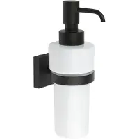 Smedbo Zeepdispenser House 18 x 8.4 cm Mat Zwart