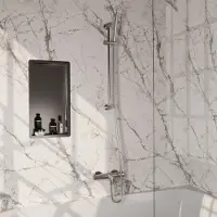 Brauer Opbouwset Bad- en Douchekraan Brushed Edition Thermostatisch Geborsteld RVS (Alle Opties)
