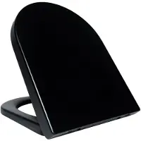 Boss & Wessing Toiletzitting bws vesta soft-close tbv wandcloset 52 cm mat zwart