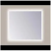 Sanicare Spiegel Q-Mirrors 60x60 cm PP-Geslepen Vierkant Met Rondom LED Cold White en Afstandsbediening incl. ophangmateriaal