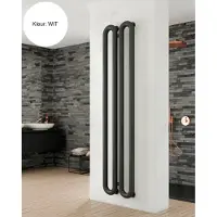 Instamat Designradiator tubone-v 200x44x14 cm incl. Aansluitset wit
