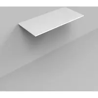 Boss & Wessing Topblad BWS Marble 100,5x46x1,5 cm Mat Wit Marmer