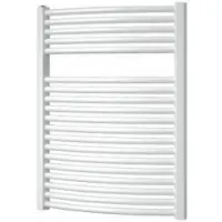 Boss & Wessing Designradiator bws odro gebogen met zijaansluiting 76,4x58,5 cm 528 watt zilver metallic
