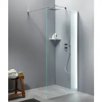 Boss & Wessing Inloopdouche bws free time 90x200 cm timeless coating met strook matglas chroom