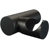 Brauer Black Edition Wandhouder - handdouchehouder - mat zwart 5-S-043