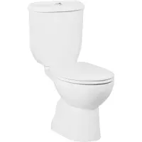 Boss & Wessing Toiletpot staand bws sedef met bidet achter aansluiting wit