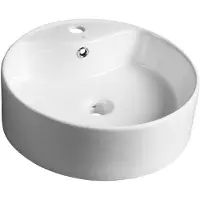 Sapho Yakarta Keramische waskom, Ø46cm, wit