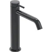 Ivy Aia Bond Eenhendel wastafelmengkraan opbouw model M, coldstart Zwart chroom PVD