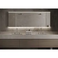 Martens & Meijer Spiegel praag 180x70 cm met indirecte en direct verlichting en spiegelverwarming