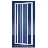 Plieger Economy schuifdeur 3 delig acryl 90x185cm (afstelbaar van 88 tot 94cm breed) wit profiel