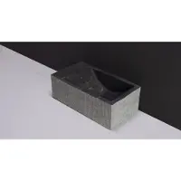 Forzalaqua Fontein kalmar hardsteen gezoet gefrijnd met kraangat links 40x22x10 cm
