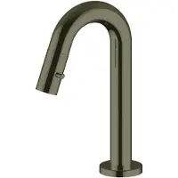 Salenzi Fonteinkraan opbouw giro gebogen gegalvaniseerd messing zwart chroom outlet