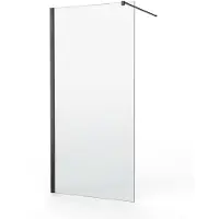 Van Marcke GO Inloopdouche linard 120x200 cm 8 mm easyclean profielloos zwart
