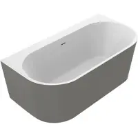 Allibert 826936 Ondina Vrijstaand Bad Gun Metal - 170 x 87 x 60 cm