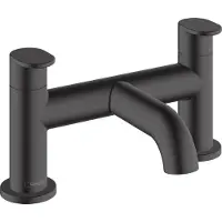 Hansgrohe Badrandmengkraan vernis blend 2-gats mat zwart