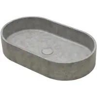 Ideavit Waskom idea.form 60x35x12 cm ovaal beton licht grijs