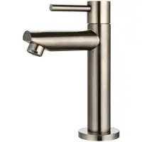 Sanilux Fonteinkraan 15,5x8,8 cm gun metal geborsteld