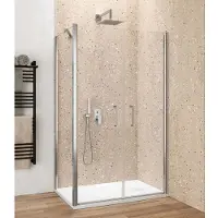 Lacus Zijwand giglio evo 90x200 cm aluminium profiel chroom