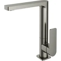 Hotbath Wastafelkraan gal met draaibare uitloop 25 cm geborsteld nikkel pvd
