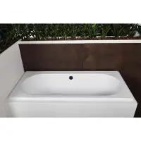 Luca Inbouw ligbad sanitair primo acryl 180x80x49 cm mat wit