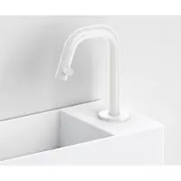 Clou Kaldur Fonteinkraan Met Korte Uitloop Rechts 15.9x4.8x10.6cm Mat Wit