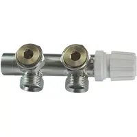 Boss & Wessing Onderblok BWS Rio Thermostatisch 3/4'' Geborsteld Staal Haaks Links
