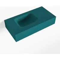 Mondiaz LEX Smag vrijhangende solid surface wastafel 60cm. Positie wasbak links