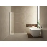 Wiesbaden Comfort zijwand draaibaar met muurprofiel 400 x 2000 x 10 mm nano helder glas/chroom
