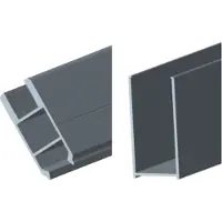 Best design Aluminium muurprofiel voor inloopdouche erico voor 3880000-3880010-3880020-3880030