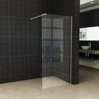 Boss & Wessing Bws inloopdouche pro line helderglas 75x200 8 mm nano coating rvs profiel en stang